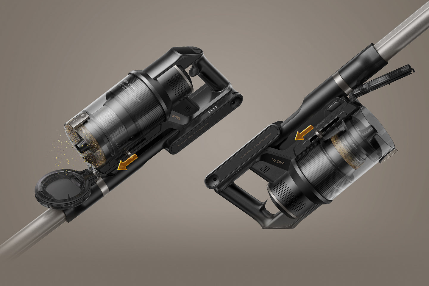 MOVA G70 - osvetlitev in vidnost prahu