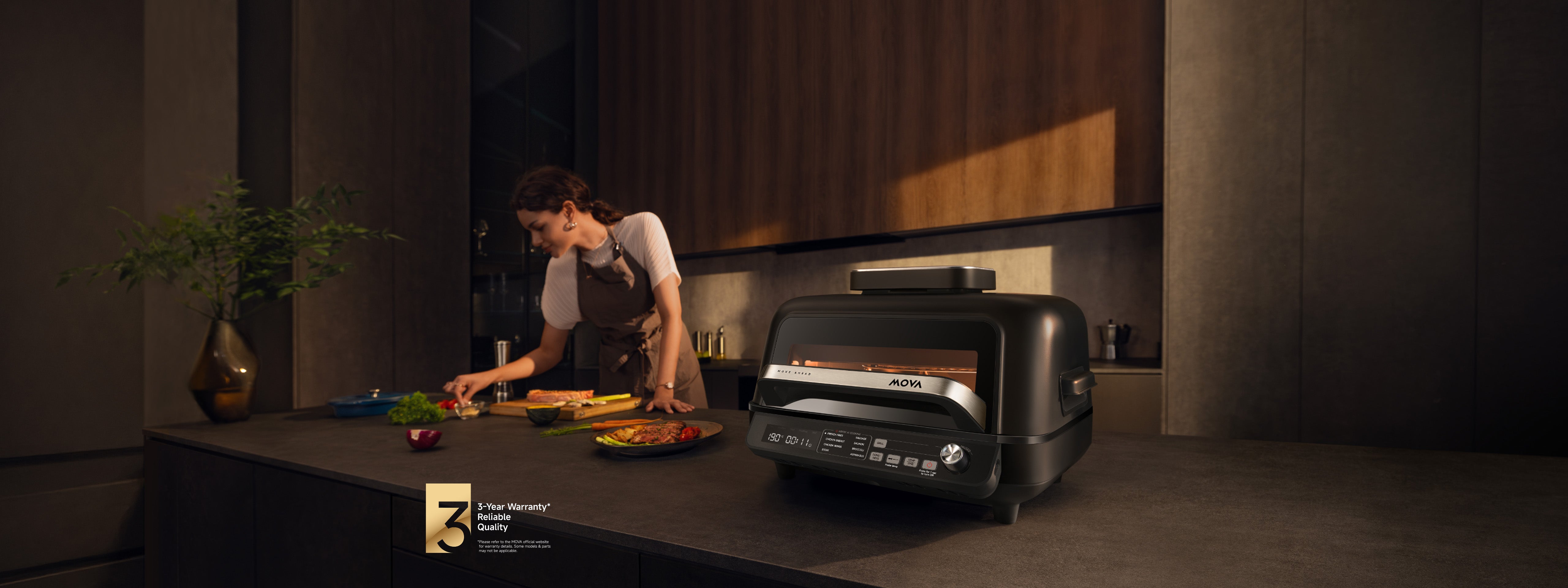 MOVA IG20 Pro notranji žar in air fryer