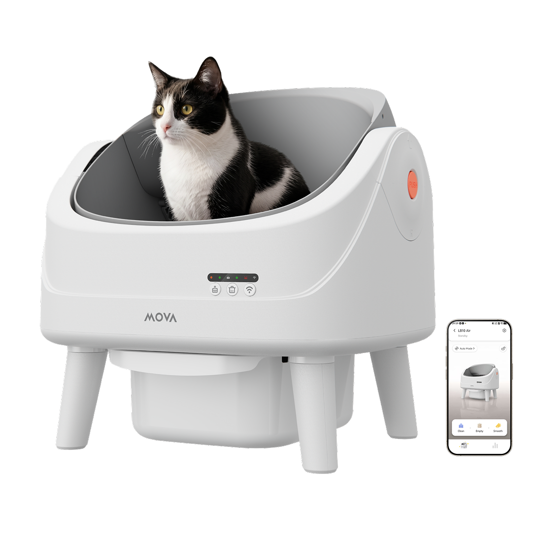 Inteligentna kuweta dla kotów MOVA MeowgicPod LB10 Air