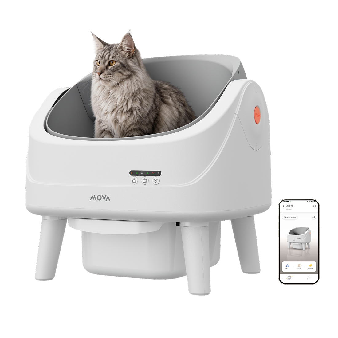 Inteligentna kuweta dla kotów MOVA MeowgicPod LB10 Air