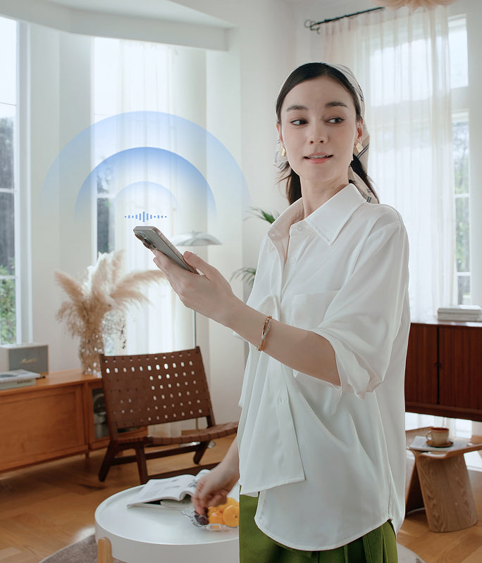 Komunikaty głosowe dla łatwej kontroli - 