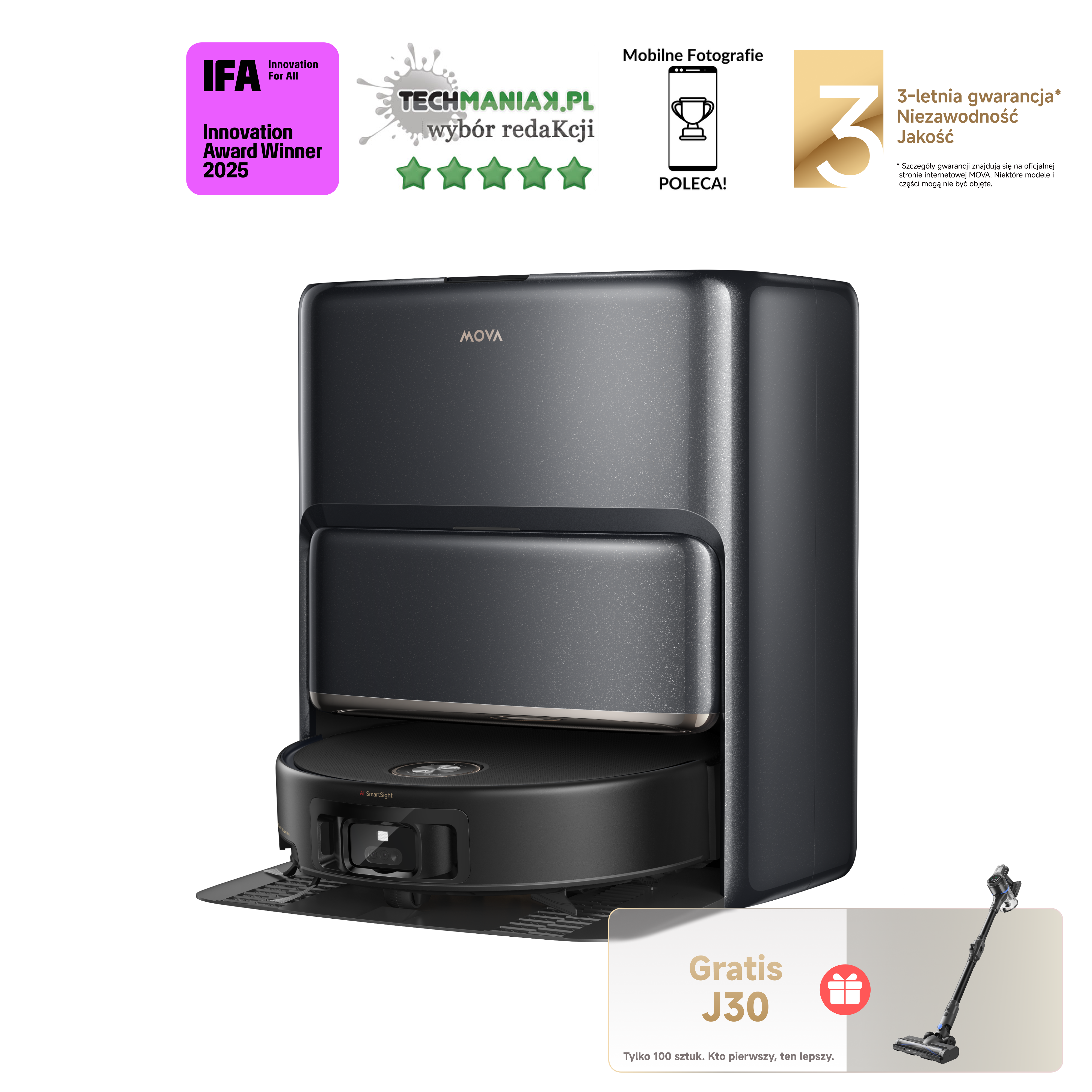 Robot odkurzający MOVA Z60 Ultra Roller Complete