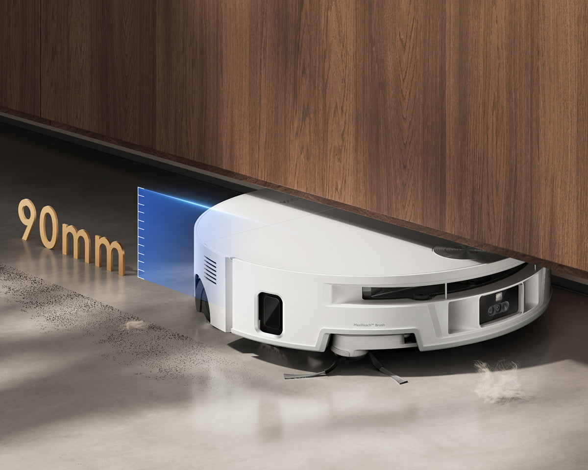 MOVA S70 Pro Roller დაბალი პროფილი ავეჯის ქვეშ