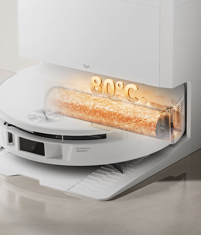 Automatyczne samoczyszczenie mopa wałkowego w 80°C*