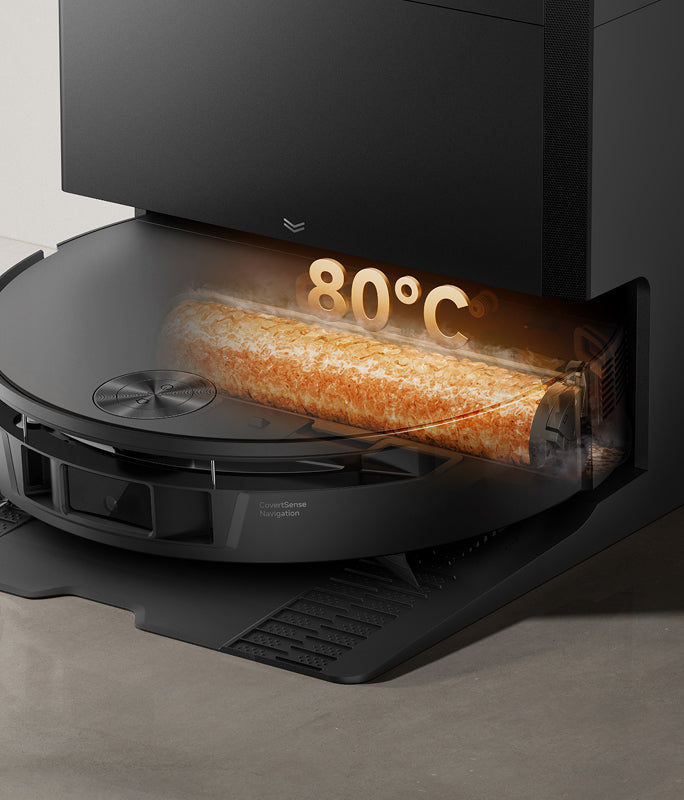Automatyczne samoczyszczenie mopa wałkowego w 80°C*