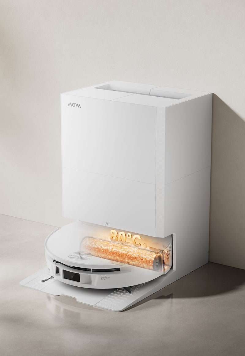 Automatyczne samoczyszczenie mopa wałkowego w 80°C* - 